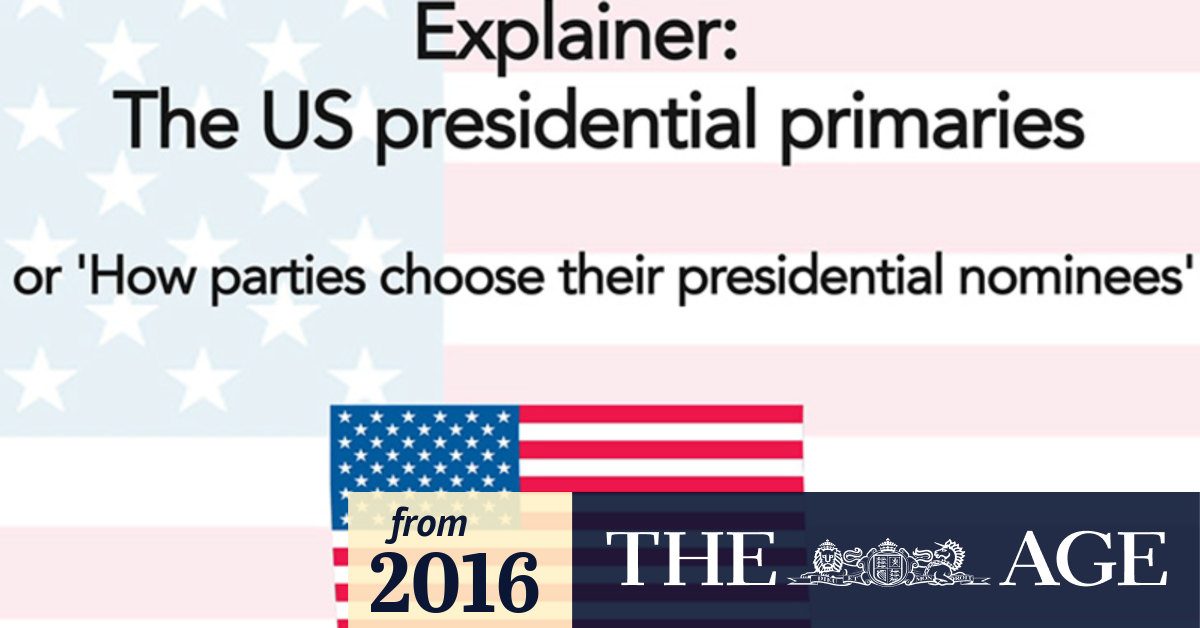 Video Explainer US presidential primaries